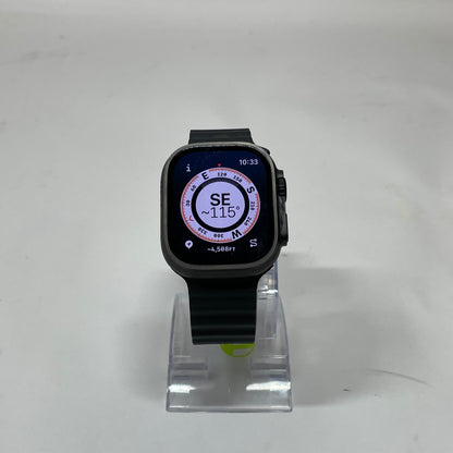 Unlocked Apple Watch Ultra 2 49MM Black Titanium Black Alpine Loop   MX4P3LW/A