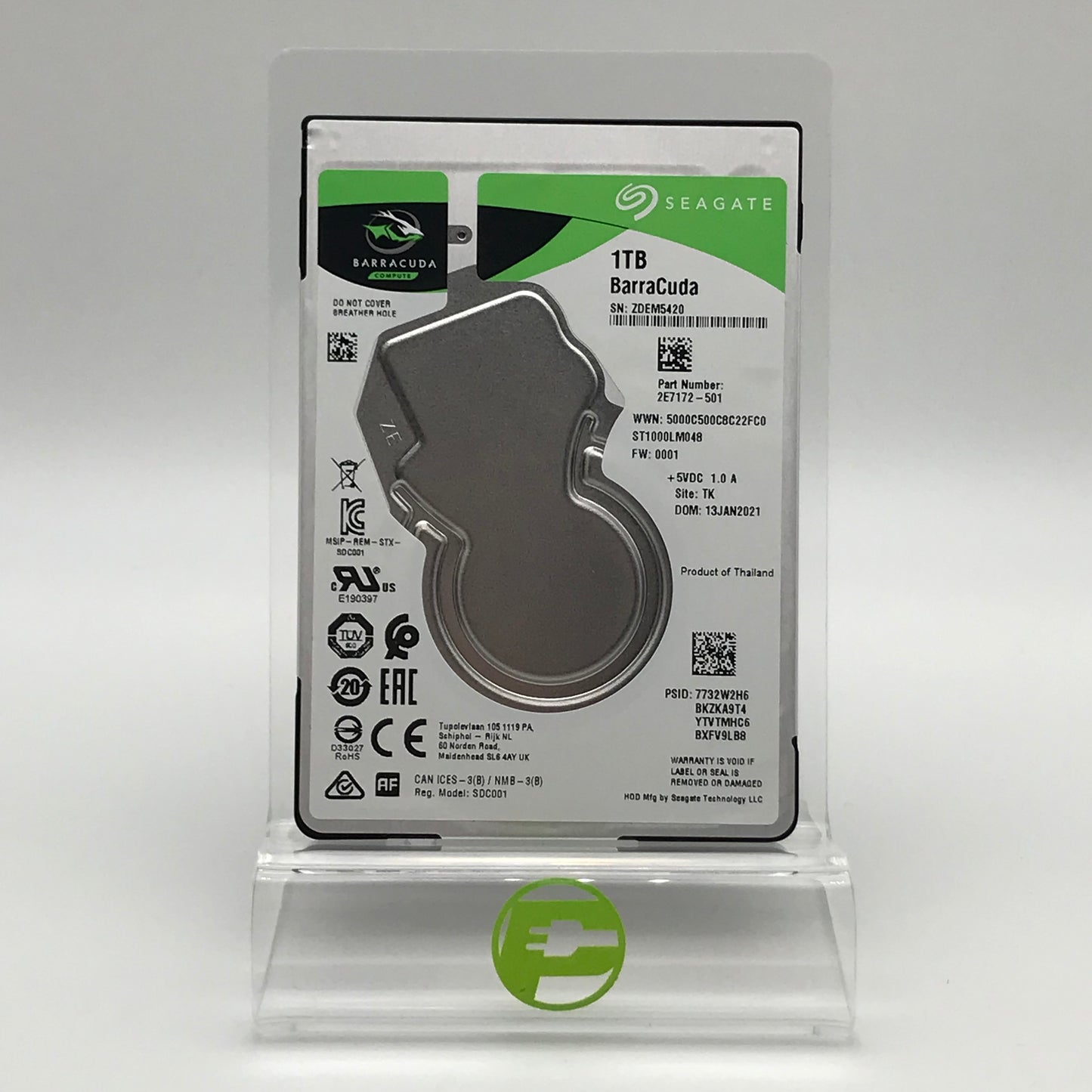 Seagate 3.5" Barracuda 1TB SATA HDD 2E7172-501