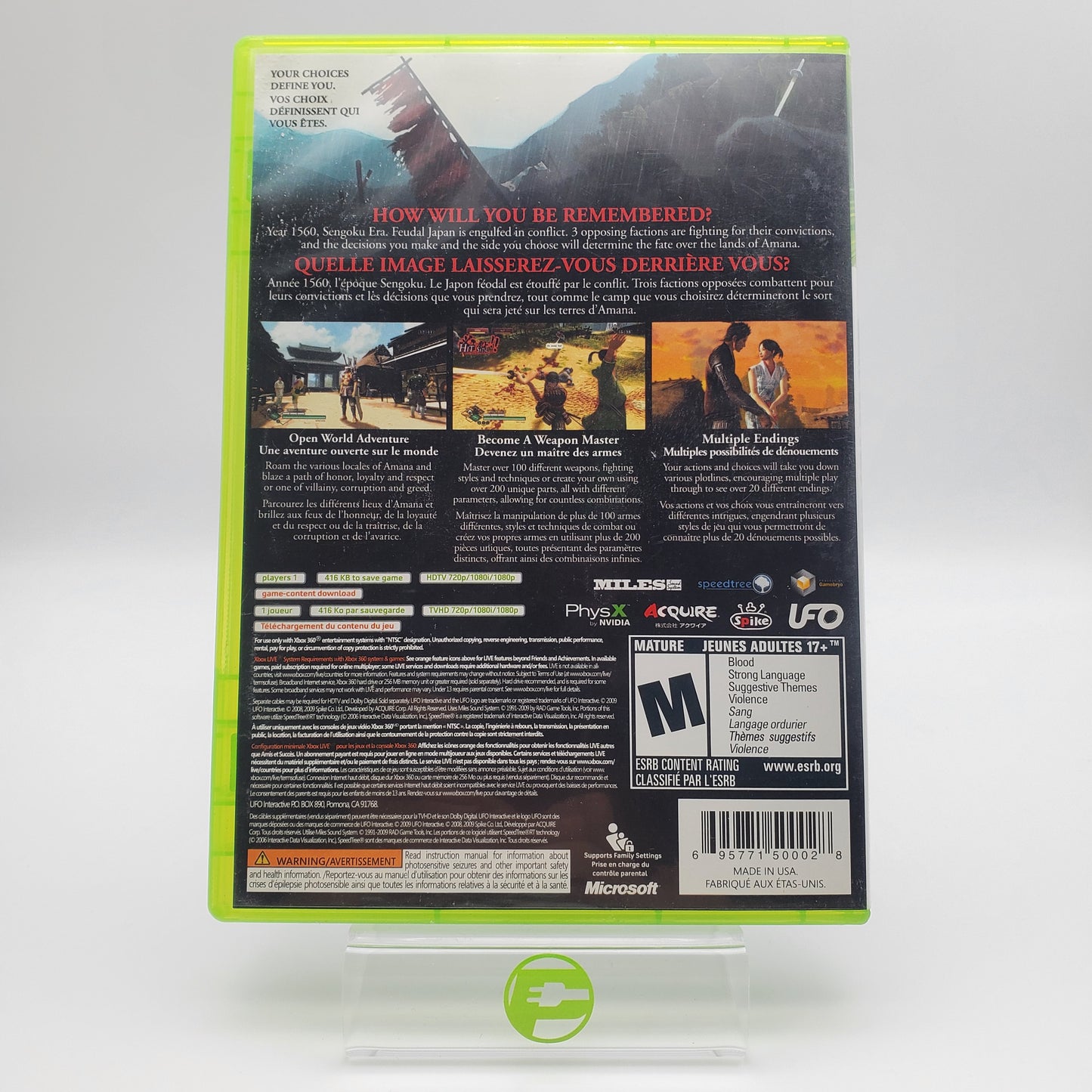 Way of the Samurai 3 (Microsoft Xbox 360, 2009)