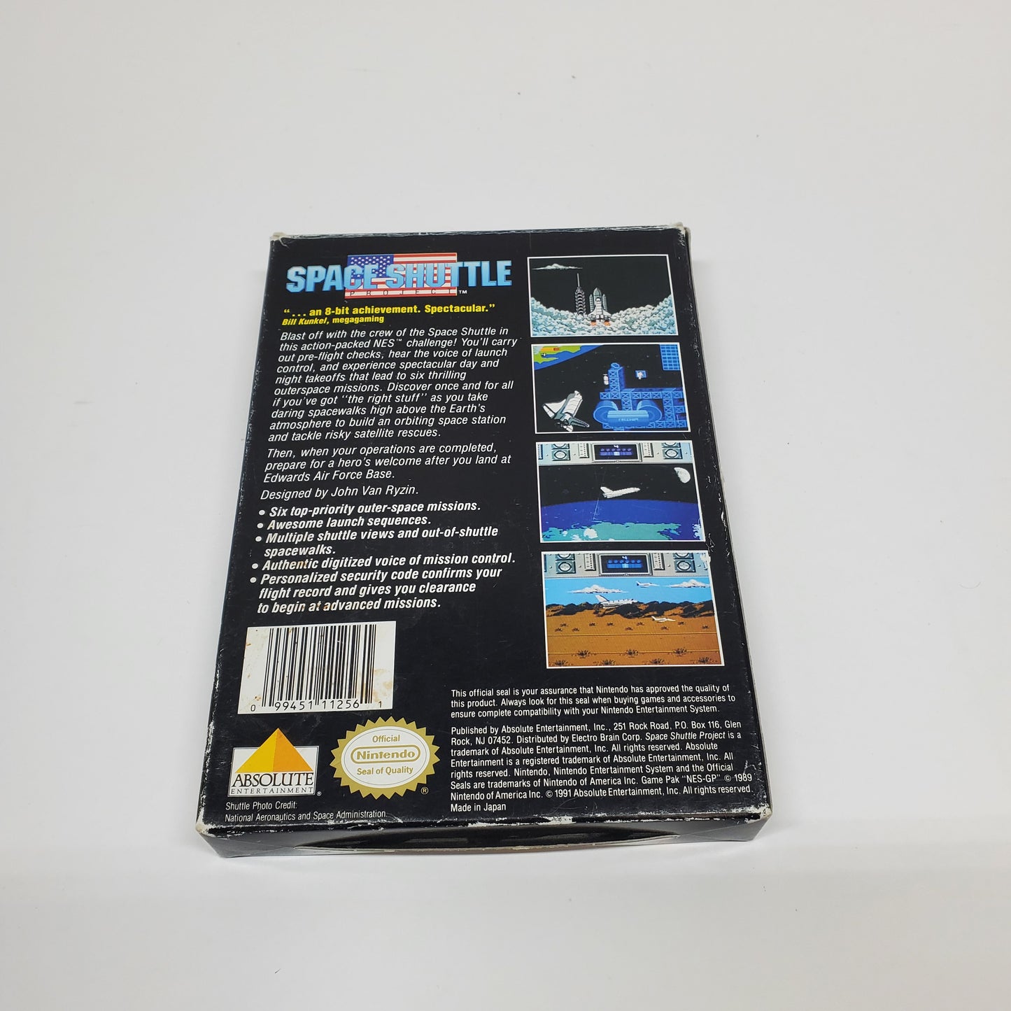 Space Shuttle (Nintendo NES, 1991) Complete In Box