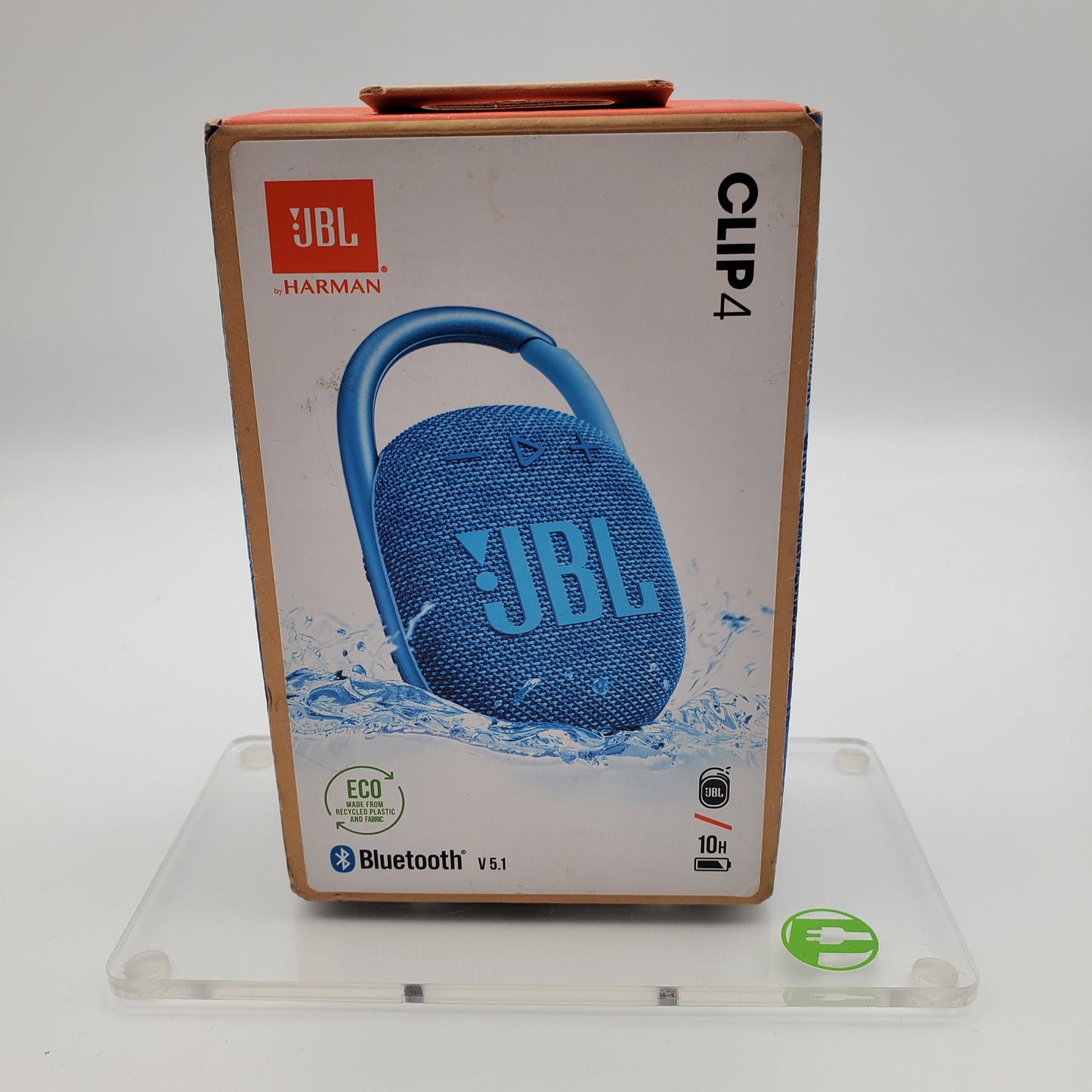 New JBL Clip 4 Portable Bluetooth Party Speaker Blue JBLCLIP4ECOBLUAM