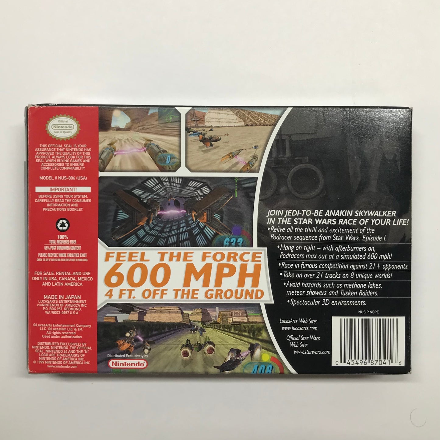 Star Wars Episode I Racer (Nintendo 64 N64, 1999)