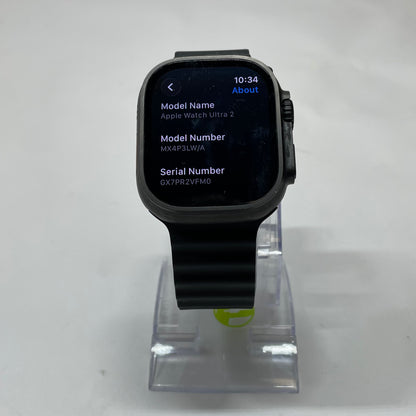 Unlocked Apple Watch Ultra 2 49MM Black Titanium Black Alpine Loop   MX4P3LW/A