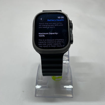 Unlocked Apple Watch Ultra 2 49MM Black Titanium Black Alpine Loop   MX4P3LW/A