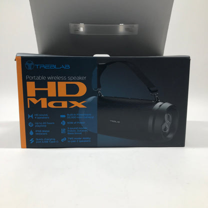 Treblab HD Max Portable Bluetooth Speaker Black