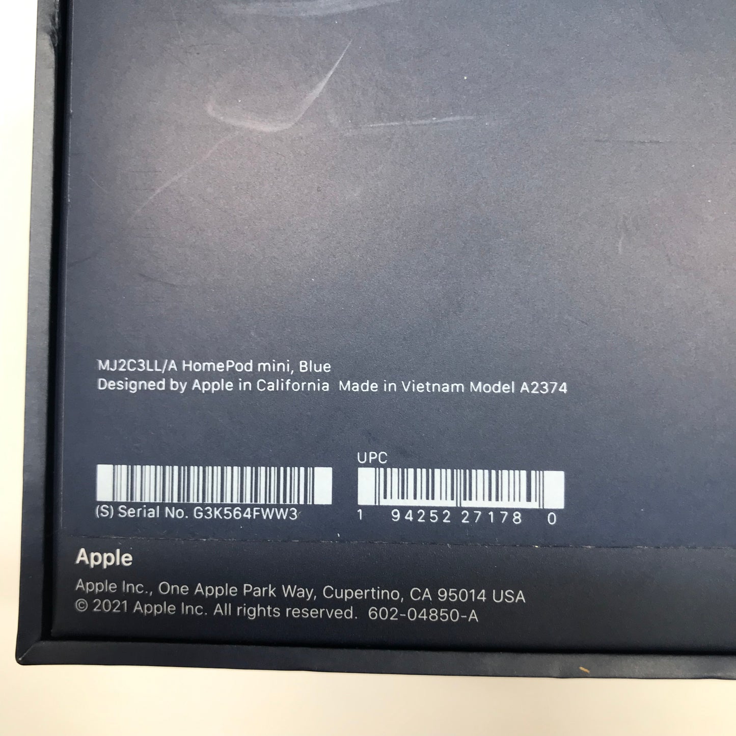 Apple HomePod Mini Blue A2374