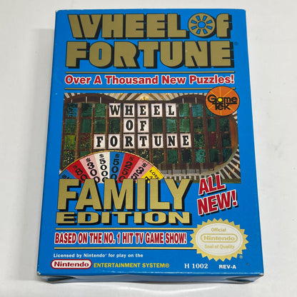 Wheel of Fortune Family Edition (Nintendo NES, 1990)