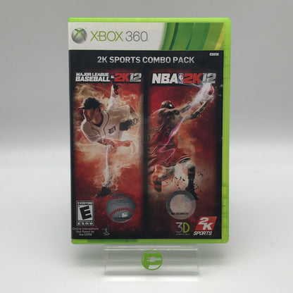 2K12 Sports Combo Pack MLB 2K12 NBA 2K12 (Microsoft Xbox 360, 2013)